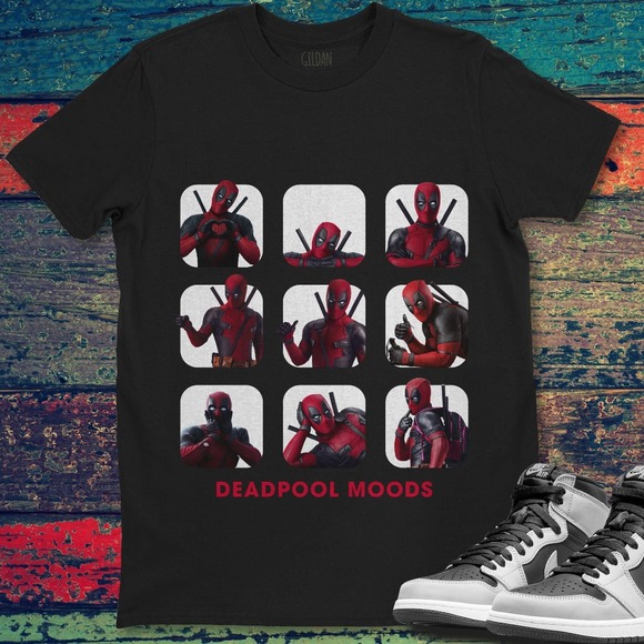 Deadpool Moods Box Up Funny Unisex T-Shirt For Men Women - Picture 1 of 2